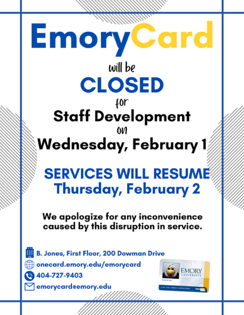 EmoryCard Closed